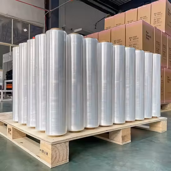 PE Plastic Shrink Film White and Clear Industrial Stretch Film Black Protection Film